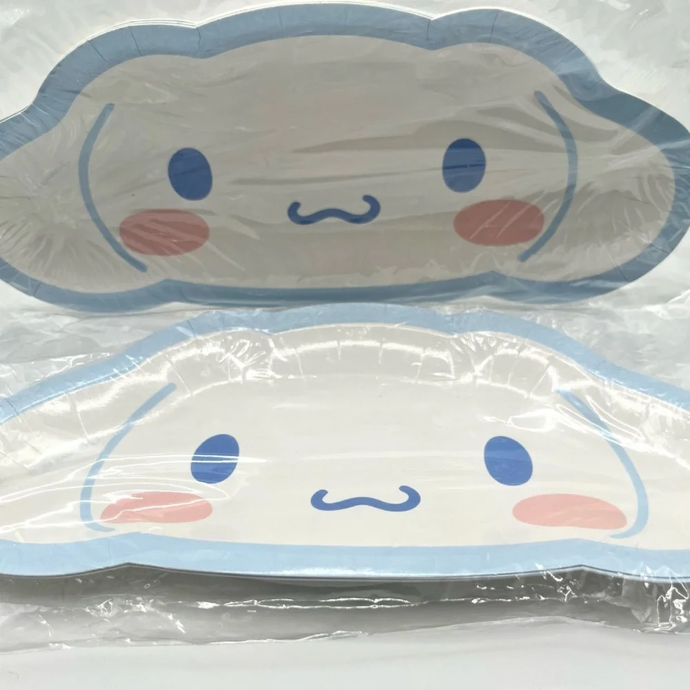 Sanrio Cinnamoroll Big Face Paper Plate Set